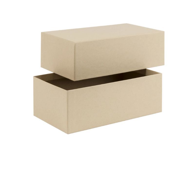 Brown Kraft Rigid 2-Piece Postal Box / Gift Box 178mm length