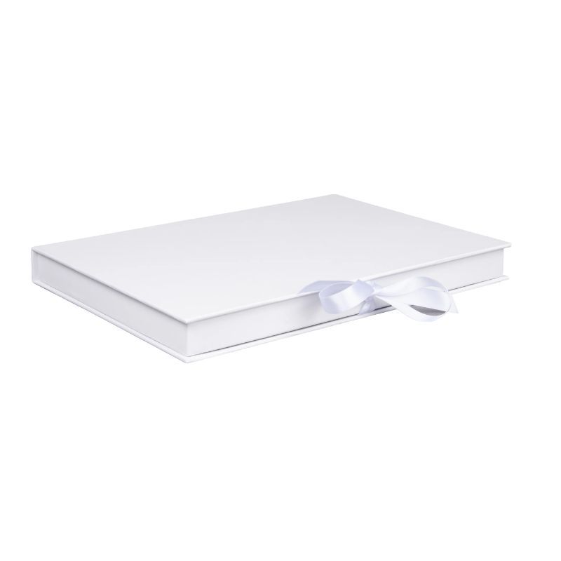 Luxury Thin Book Style Gift Box  White