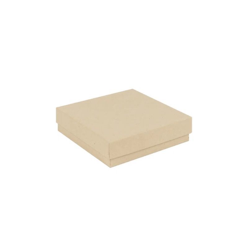 Kraft Recycled Gift Box | Square Jewellery Box  Kraft