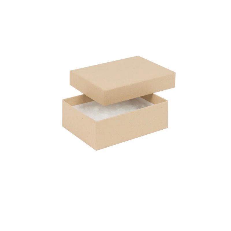 Kraft Natural Earring Jewellery Gift Box