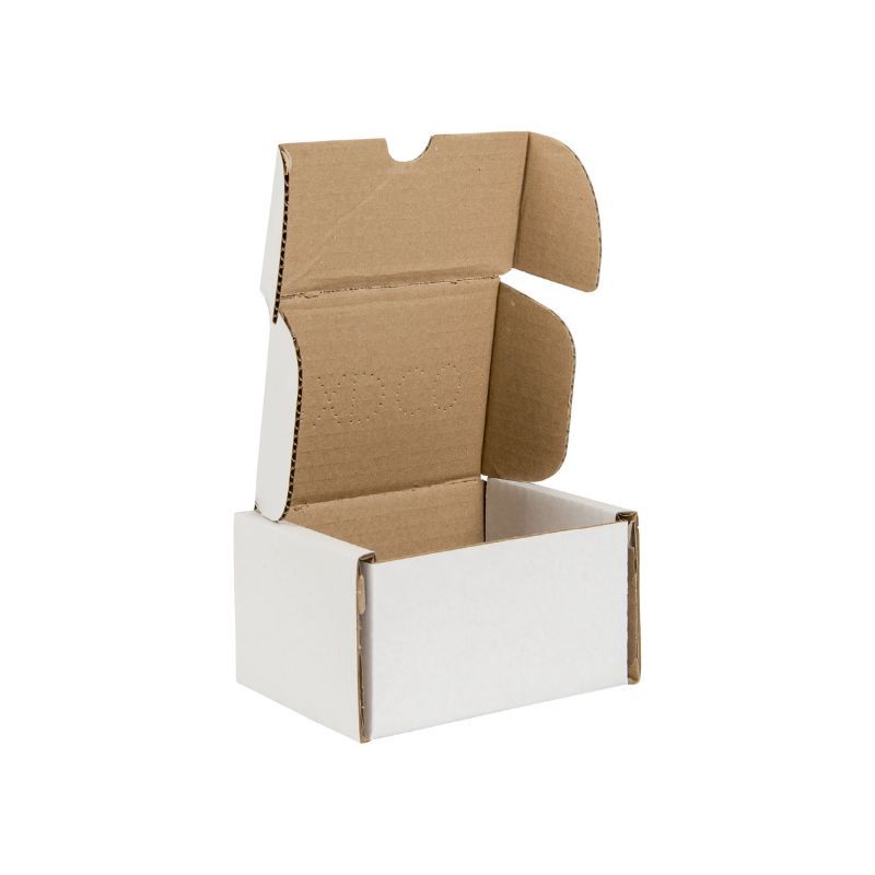White Corrugated Postal Box 103mm length