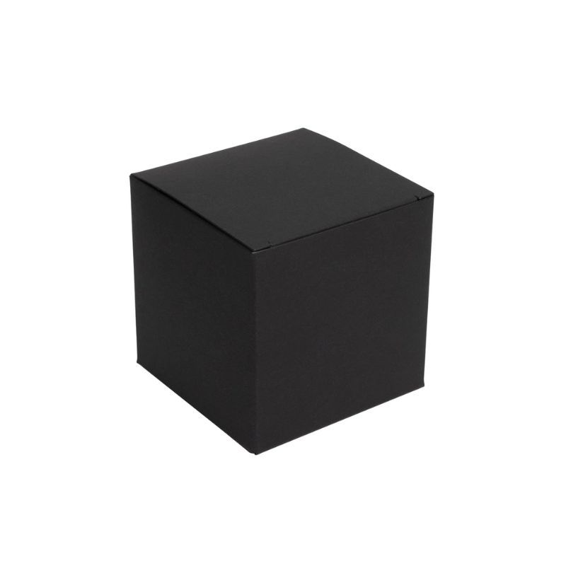 One Piece Black Flat-Pack Candle Box