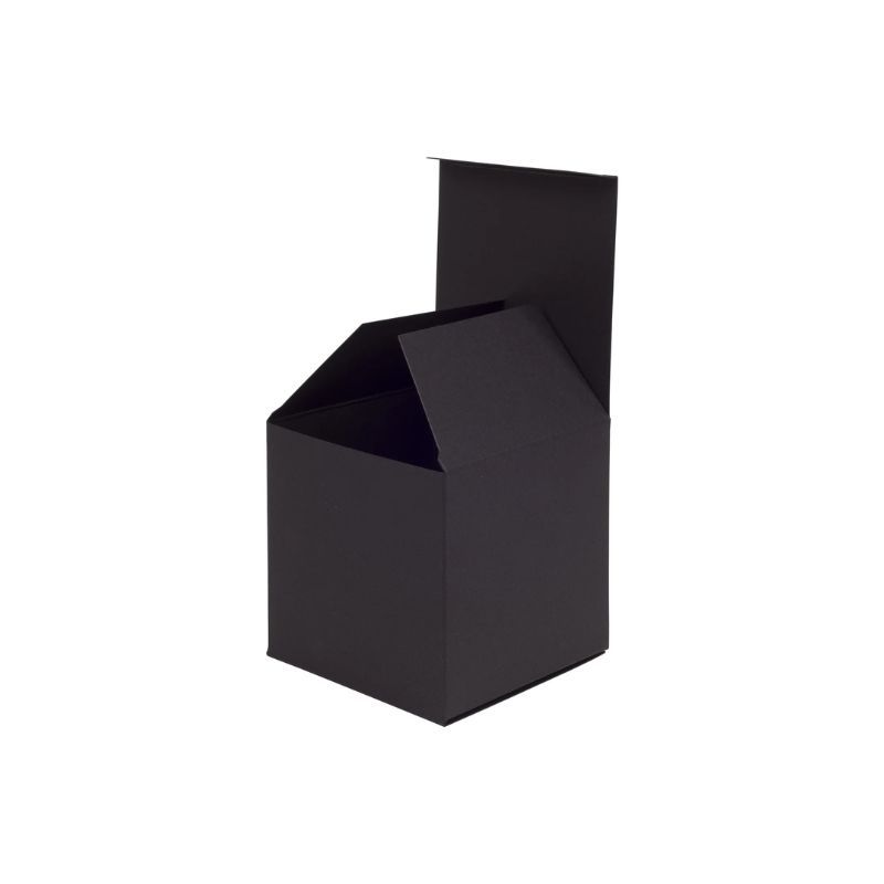 Black Matt One-Piece Cube Gift Box 100mm