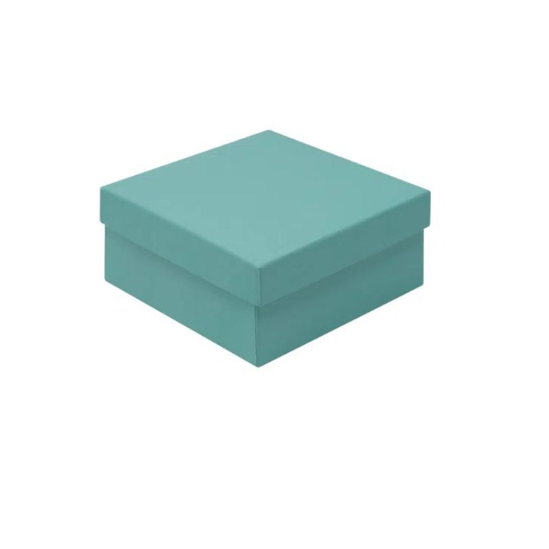 Kraft Recycled Gift Box | Deeper Square Jewellery Box  Blue