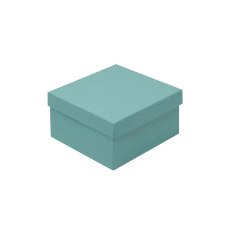 Kraft Recycled Gift Box | Deeper Square Jewellery Box  Blue