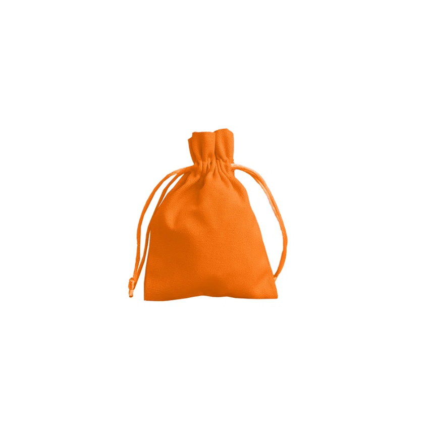 Medium Apricot Crush Orange Cotton Bag