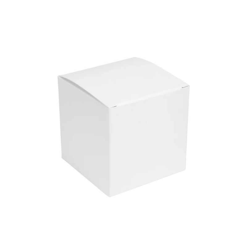 One Piece White Flat Pack Candle Gift Box