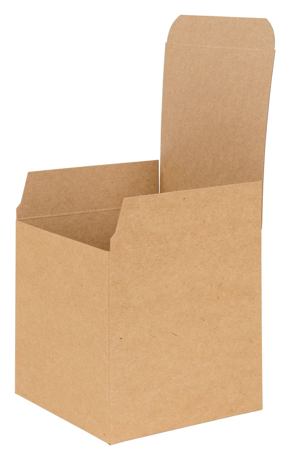 Basics Kraft Natural Flat Packed Cube Gift Box 100mm