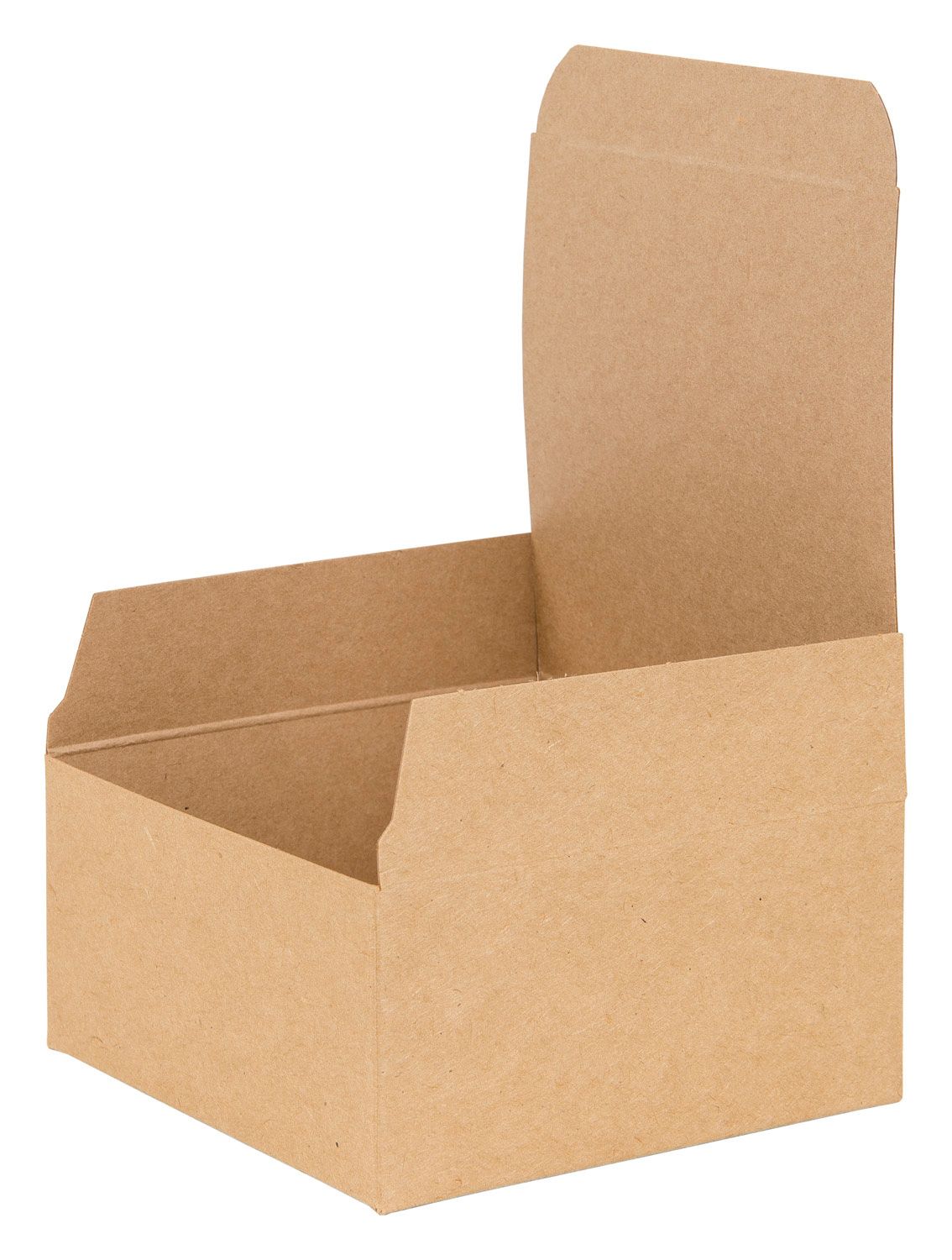 Basics Kraft Natural Flat Packed Square Gift Box 100mm width