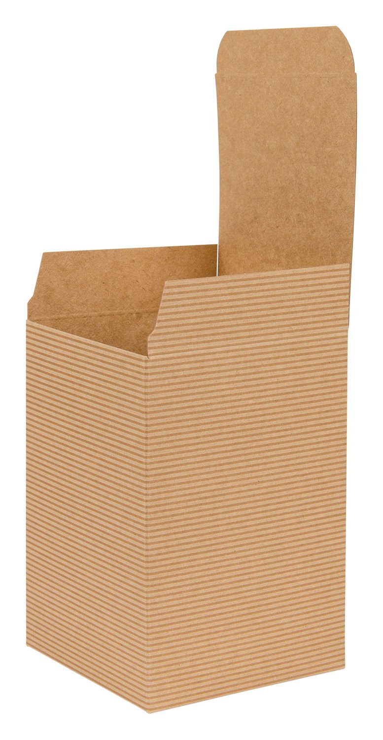 Brown Kraft Recycled Flat Packed Gift Box 145mm Depth