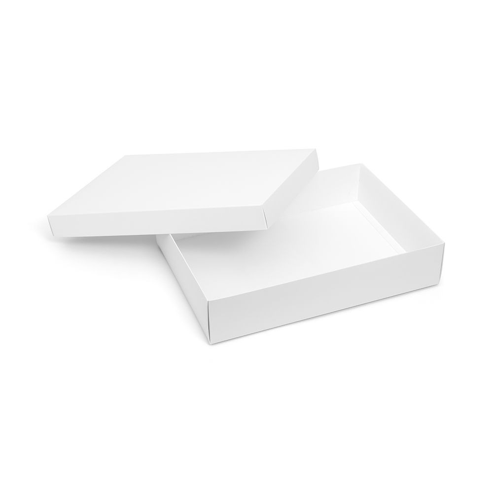 White Gloss 2 Piece Flat Packed Shirt Gift Box