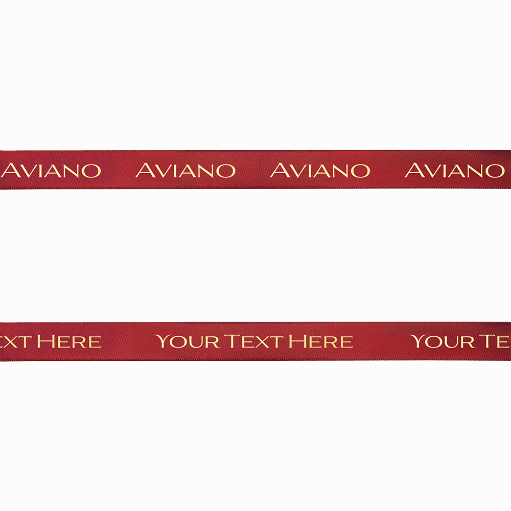 Brandable Red Ribbon 5 metres x 15mm