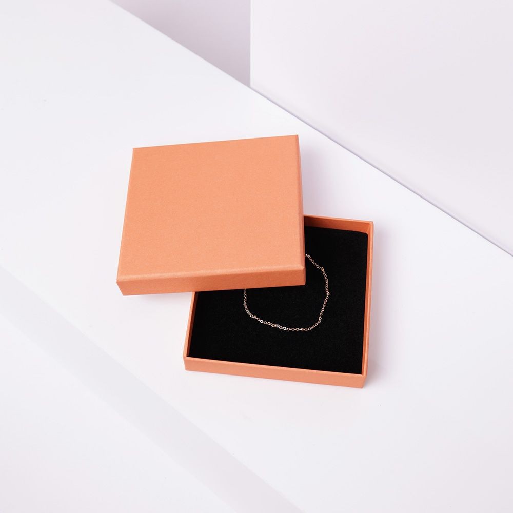 Luxury Apricot Crush Orange Thin Bangle Jewellery Gift Box