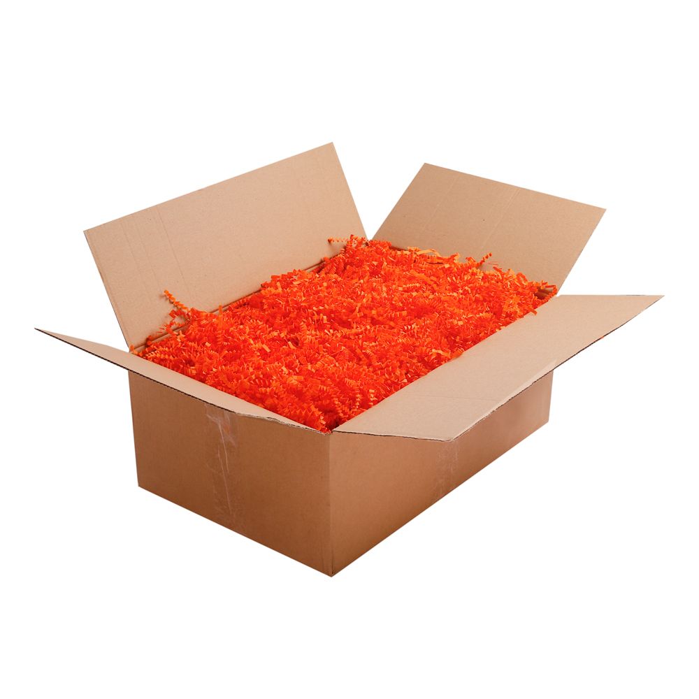 Orange Shredded 4mm Zig Zag Paper - 1kg