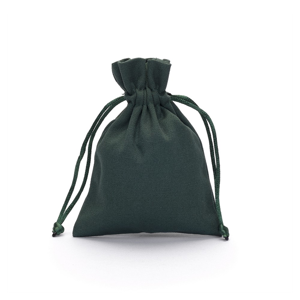 Small canvas drawstring bags sales