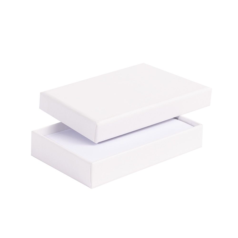 White Embossed Credit Card Sized Gift Box