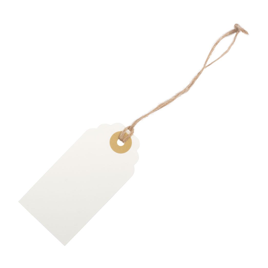 Cream Paper Tags - Pack of 10