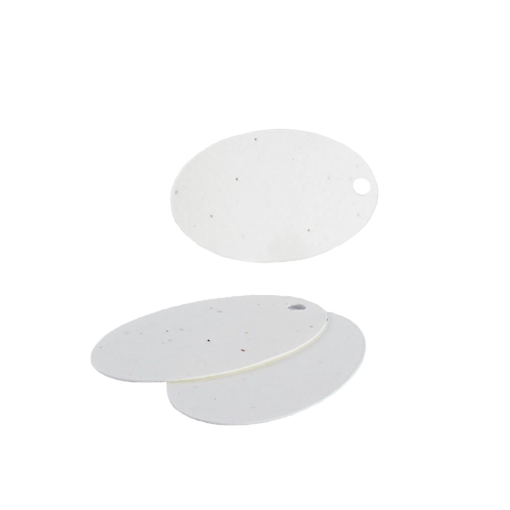 Plantable Seed Paper Ellipse Gift Tags - Pack of 10