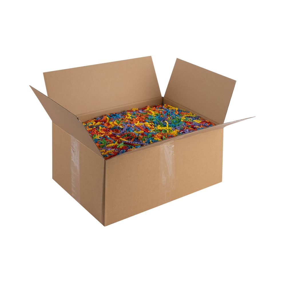 Rainbow Mix Shredded 4mm Zig Zag Paper - 1kg