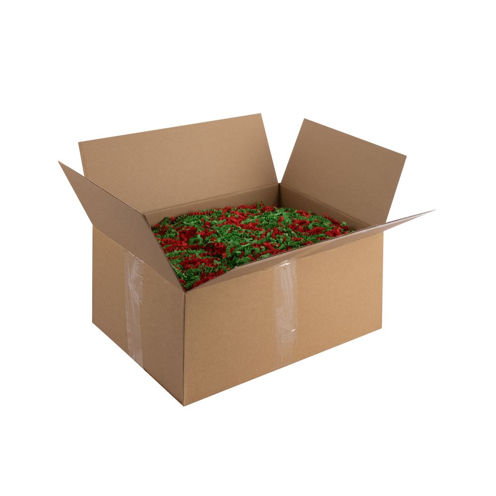 Christmas Mix Shredded 4mm Zig Zag Paper - 1kg