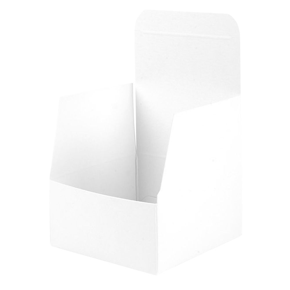 White Matt Flat-Packed Small Square Gift Box 100mm
