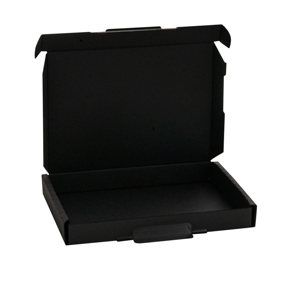 Black 1-Piece Thin A6 Corrugated Postal Box
