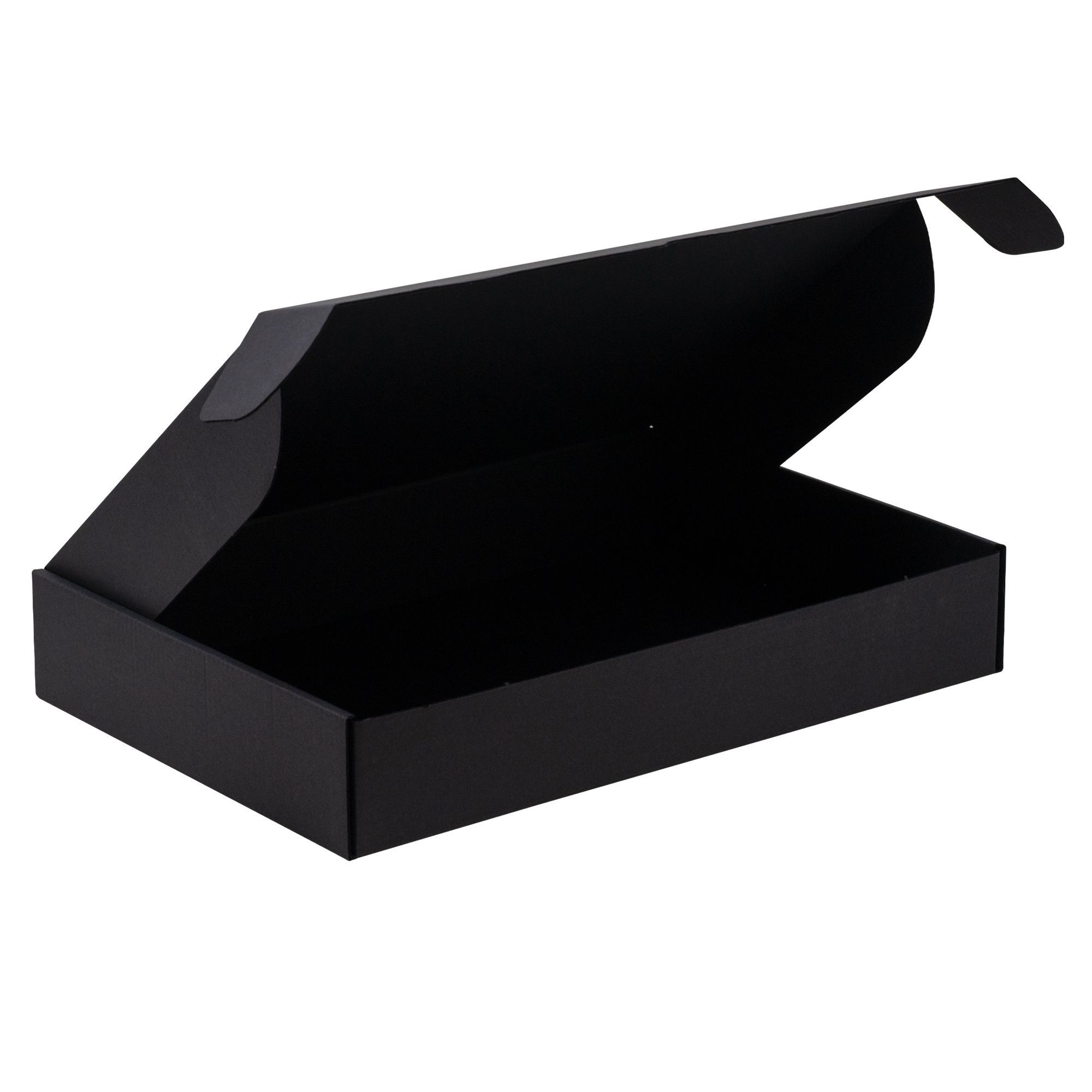 Black 1-Piece A4 Corrugated Postal Box