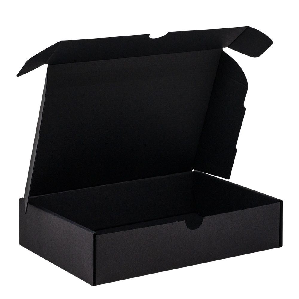 Black 1-Piece A5 Corrugated Postal Box
