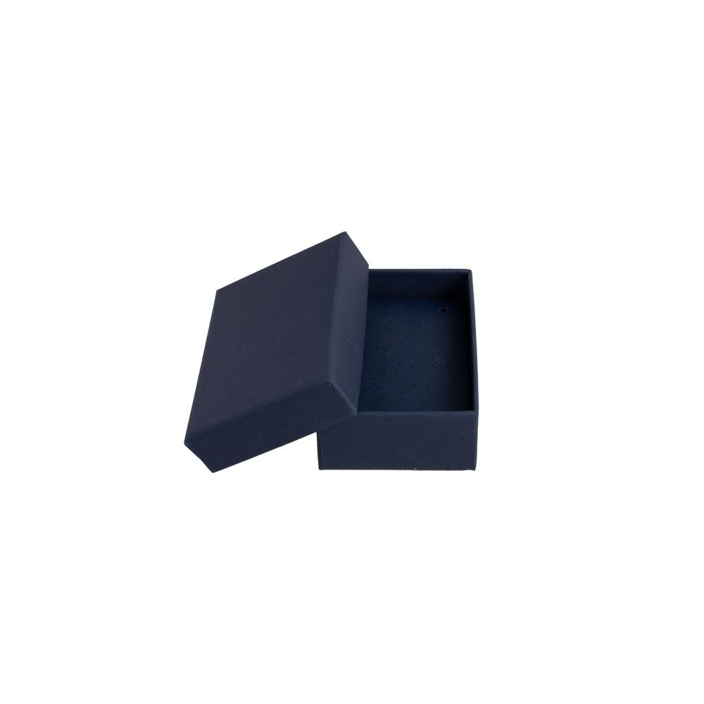 Essentials Navy Kraft Small Earring Jewellery Gift Box