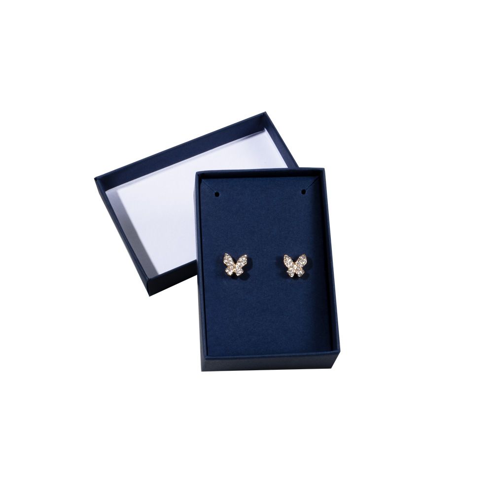 Essentials Navy Earring Jewellery Gift Box