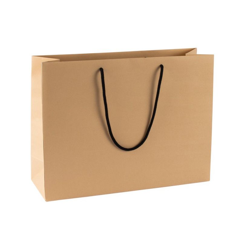 Extra Large Landscape Kraft Brown Paper Gift Bag With Rope Handles
