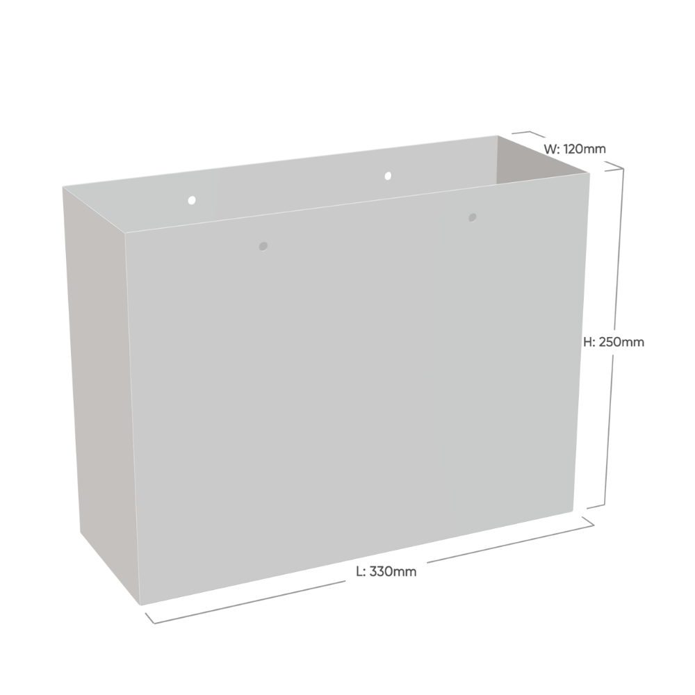 Large Landscape Radiant Red Paper Gift Bag With Rope Handles