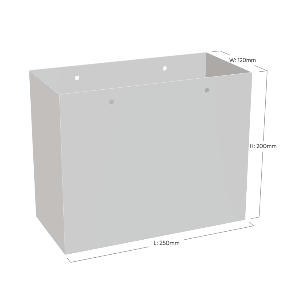 Medium Landscape Radiant Red Paper Gift Bag with Rope Handles