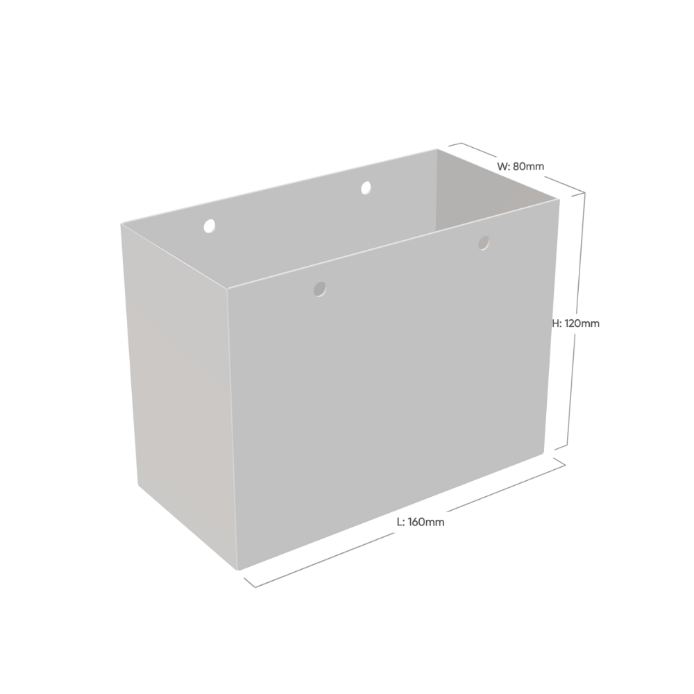 Small Landscape Apricot Crush Orange Paper Gift Bag with Rope Handles