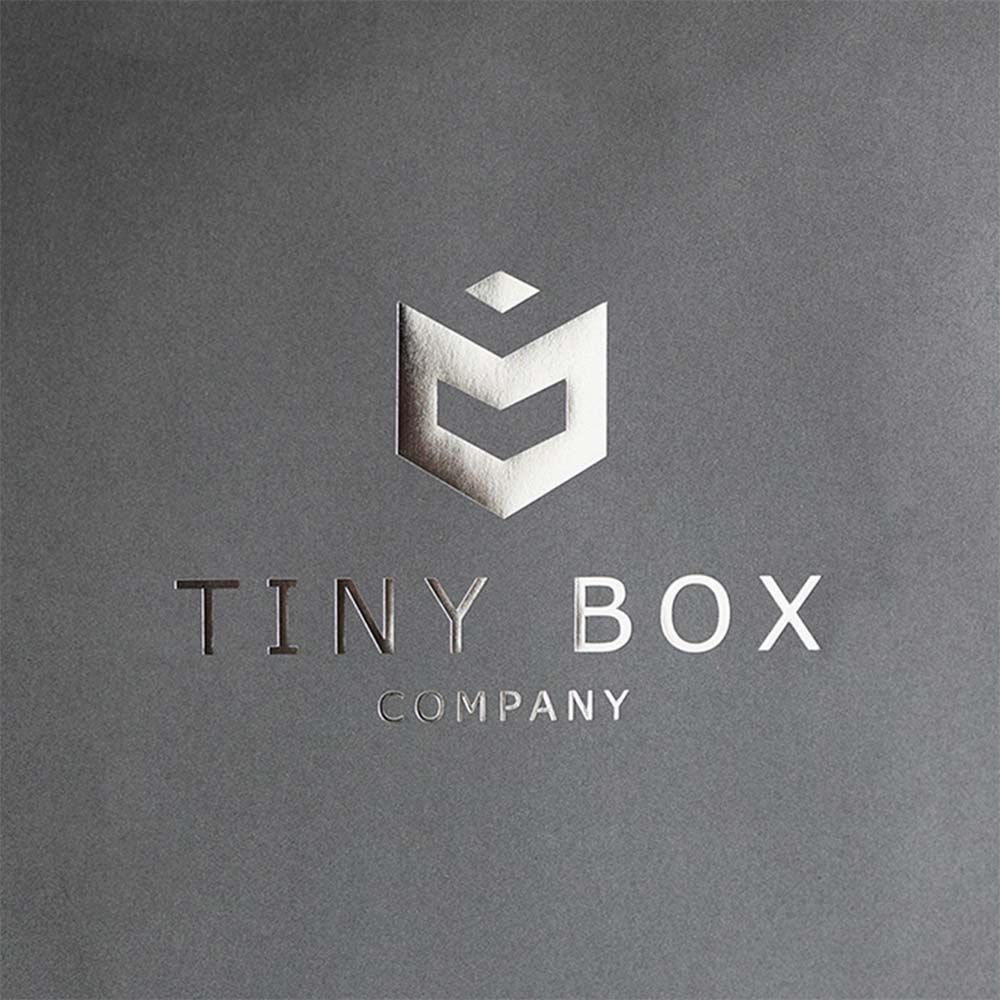 Medium Landscape Grey Paper Gift Bag With Rope Handles