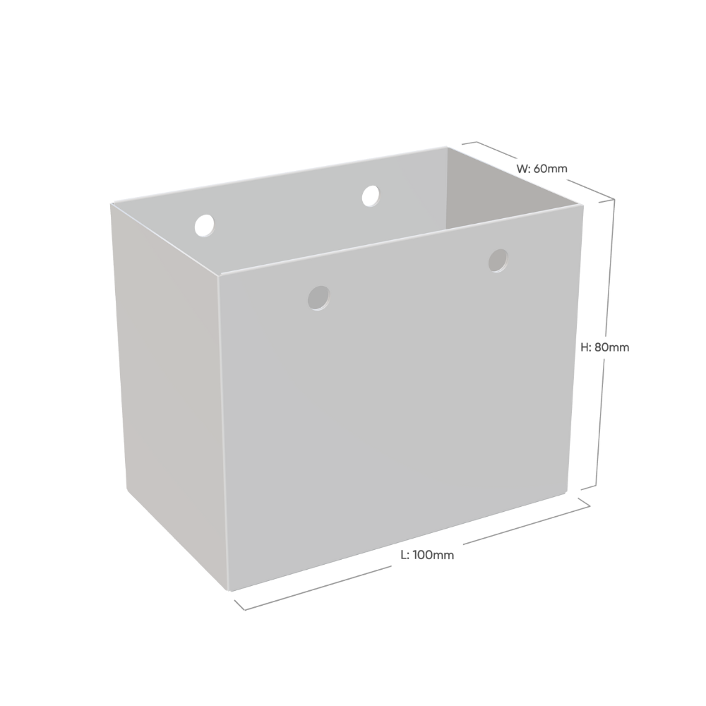 Extra Small Landscape Radiant Red Paper Gift Bag with Rope Handles