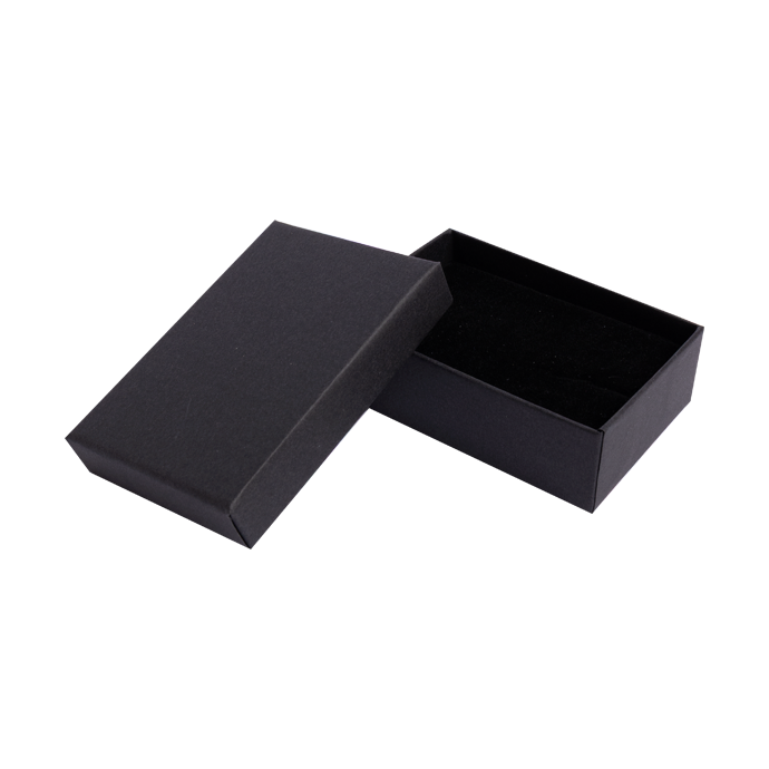 Essentials Black Earring Jewellery Gift Box - Foam Insert