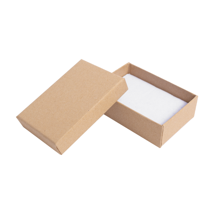 Essentials Kraft Earring Jewellery Gift Box - Reversible Foam Insert