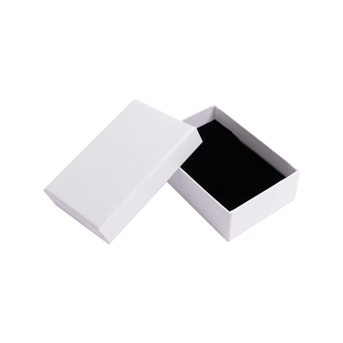 Essentials White Earring Jewellery Gift Box - Foam Insert