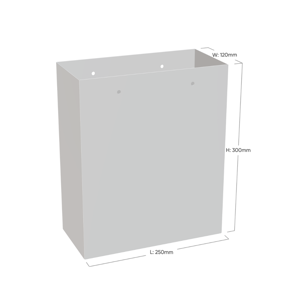 Digital Printed Large Portrait Kraft Brown Paper Gift Bag With Rope Handles