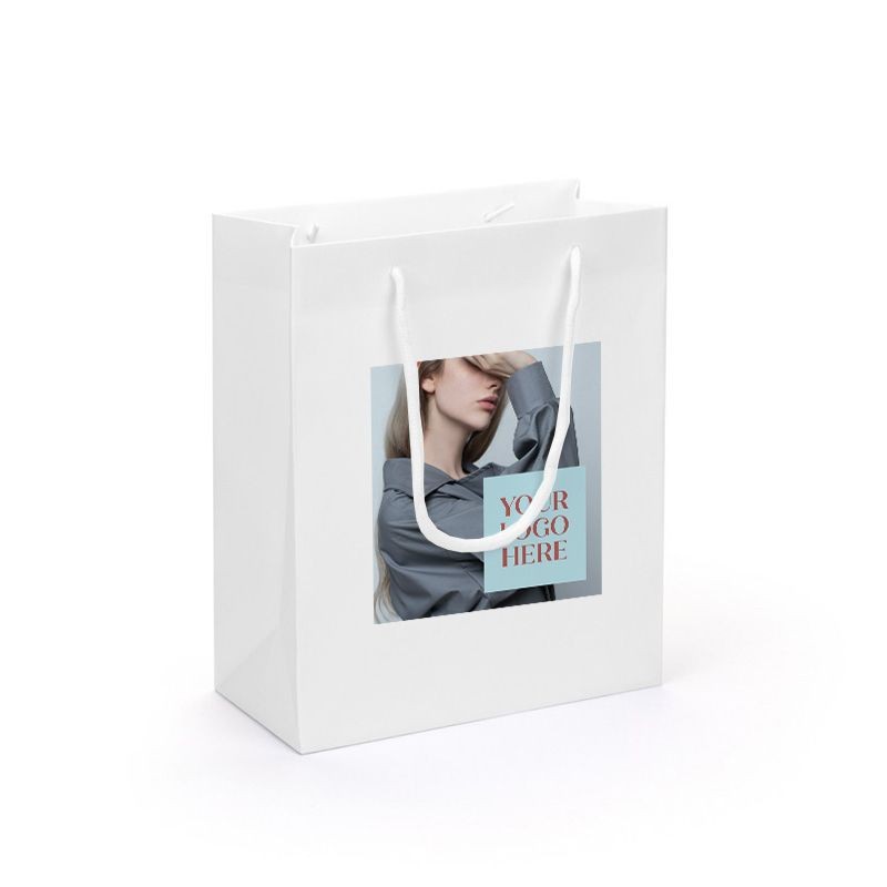 Digital Printed Portrait White Gift Bag