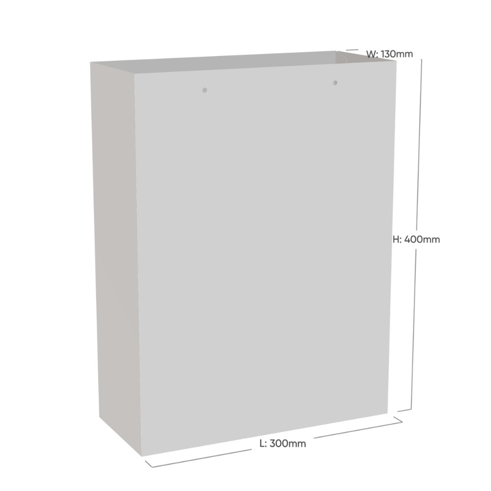 Digital Printed Extra Large Portrait White Paper Gift Bag With Rope Handles