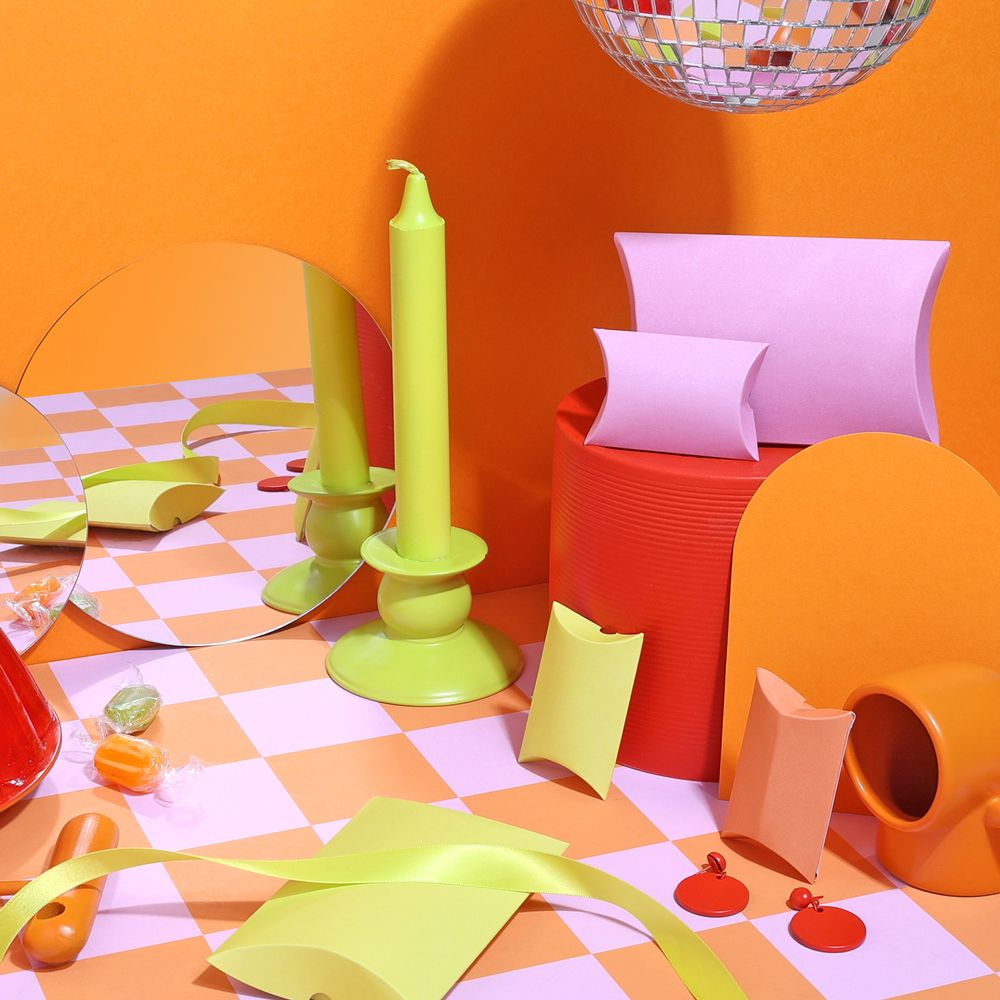 Small Apricot Crush Orange Pillow Box