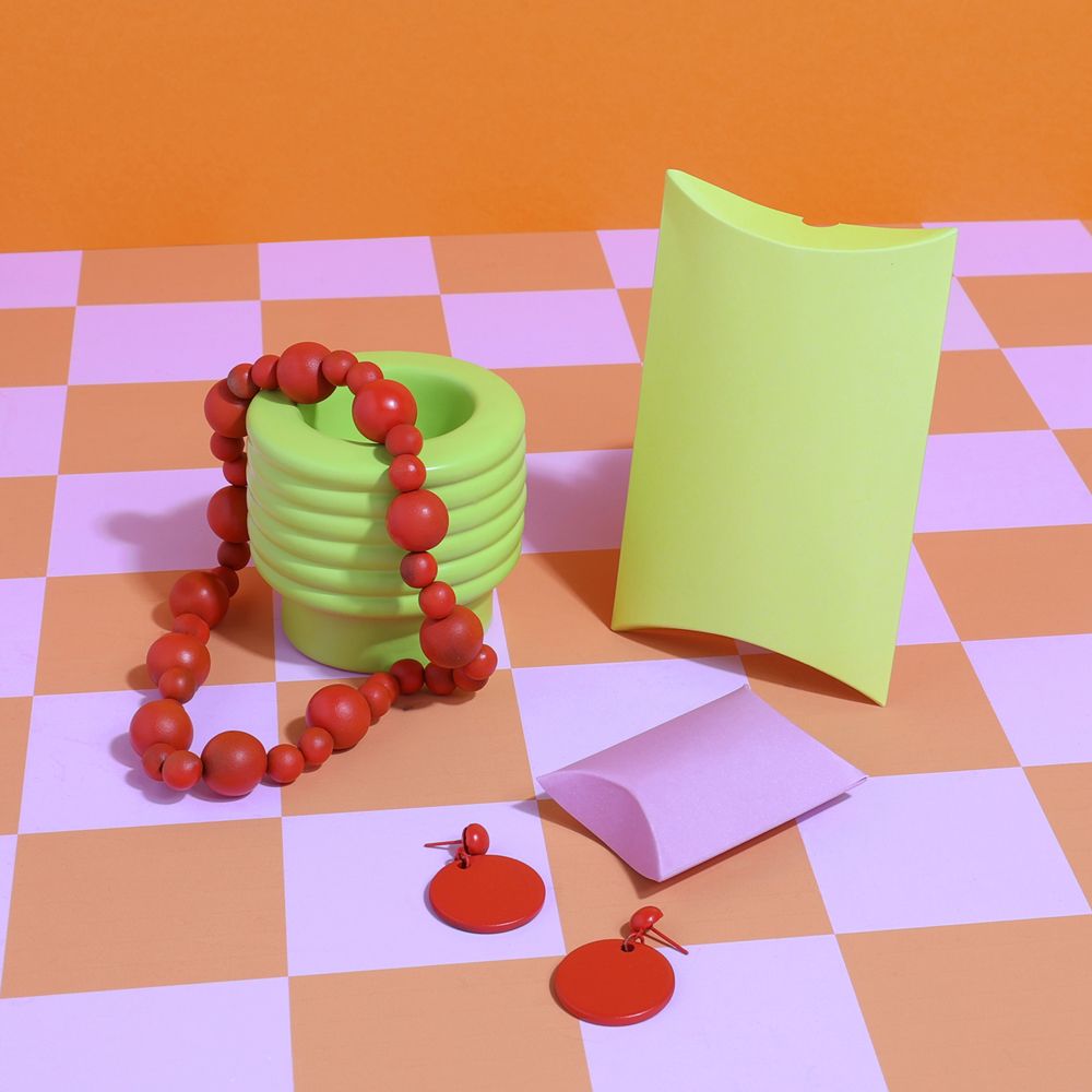 Medium Cyber Lime Pillow Box