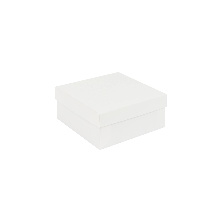 White Recycled Gift Box | Deeper Square Jewellery Box  White