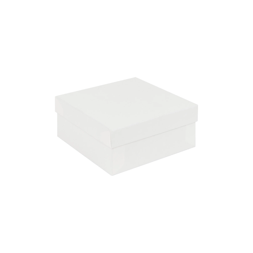 White Recycled Gift Box | Deeper Square Jewellery Box  White