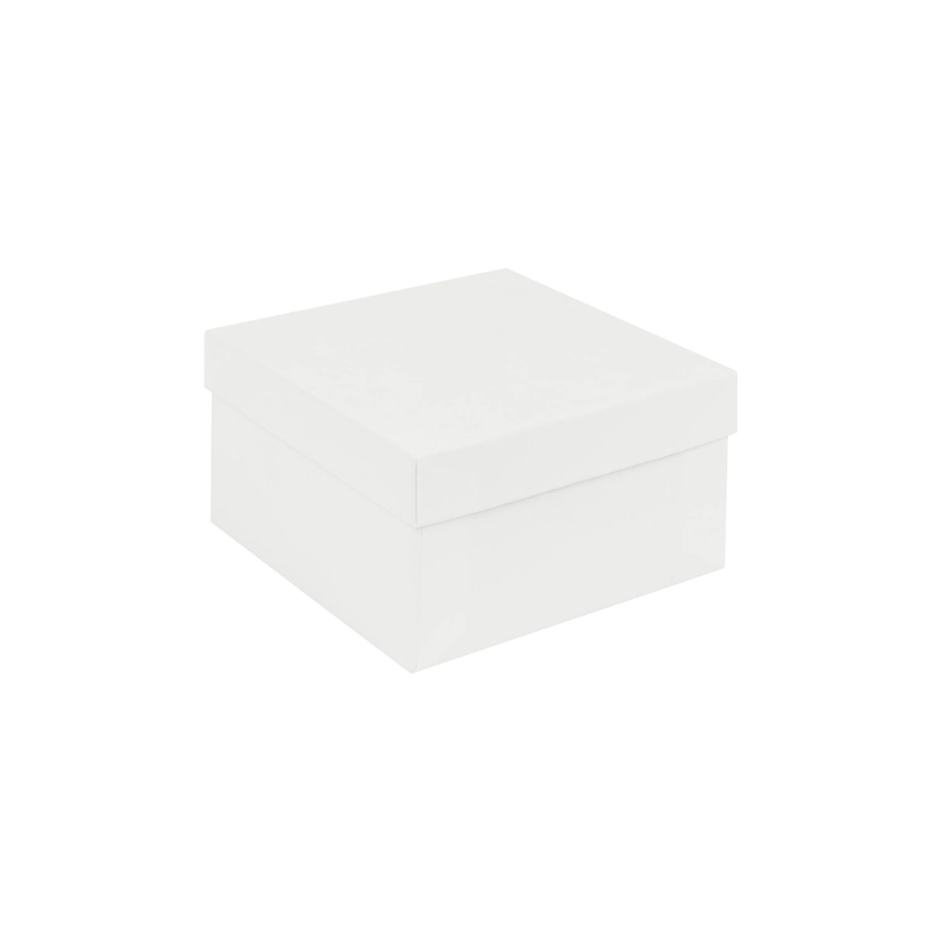 White Recycled Gift Box | Deeper Square Jewellery Box  White