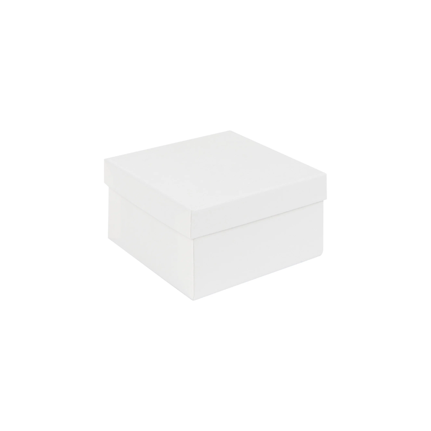 White Recycled Gift Box | Deeper Square Jewellery Box  White