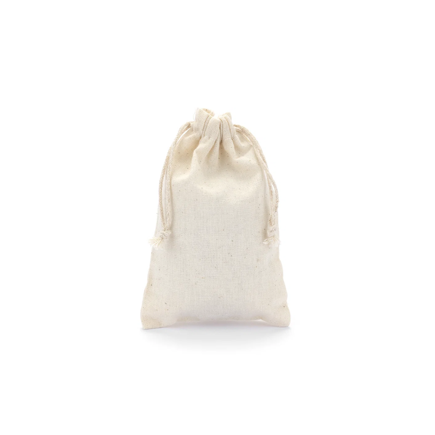 Medium Cotton Fabric Bag with Cord Drawstring | Pack of 12