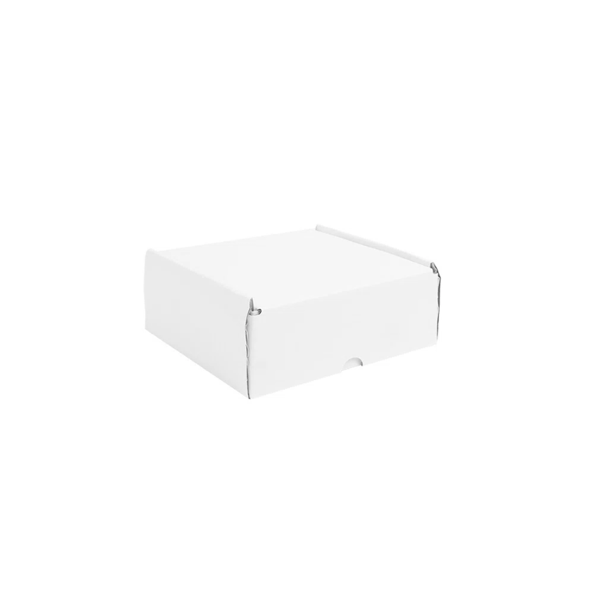 White Corrugated Postal Box White Internal 154mm length